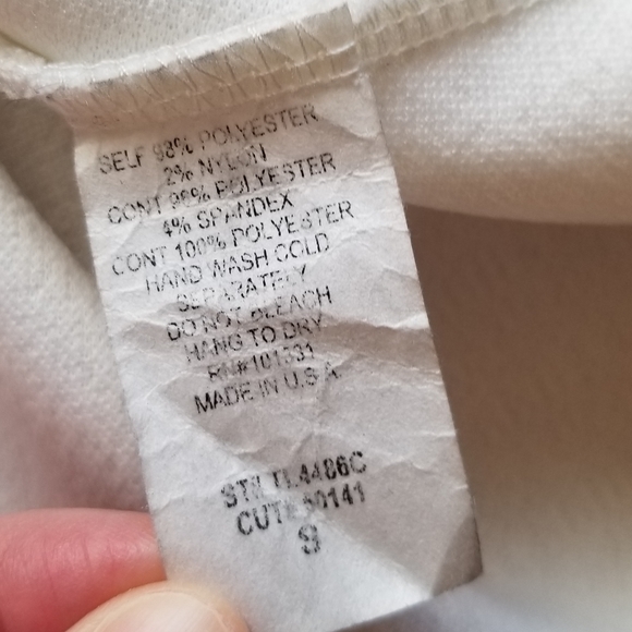 High-Neck Peplum Top - Picture 5 of 5